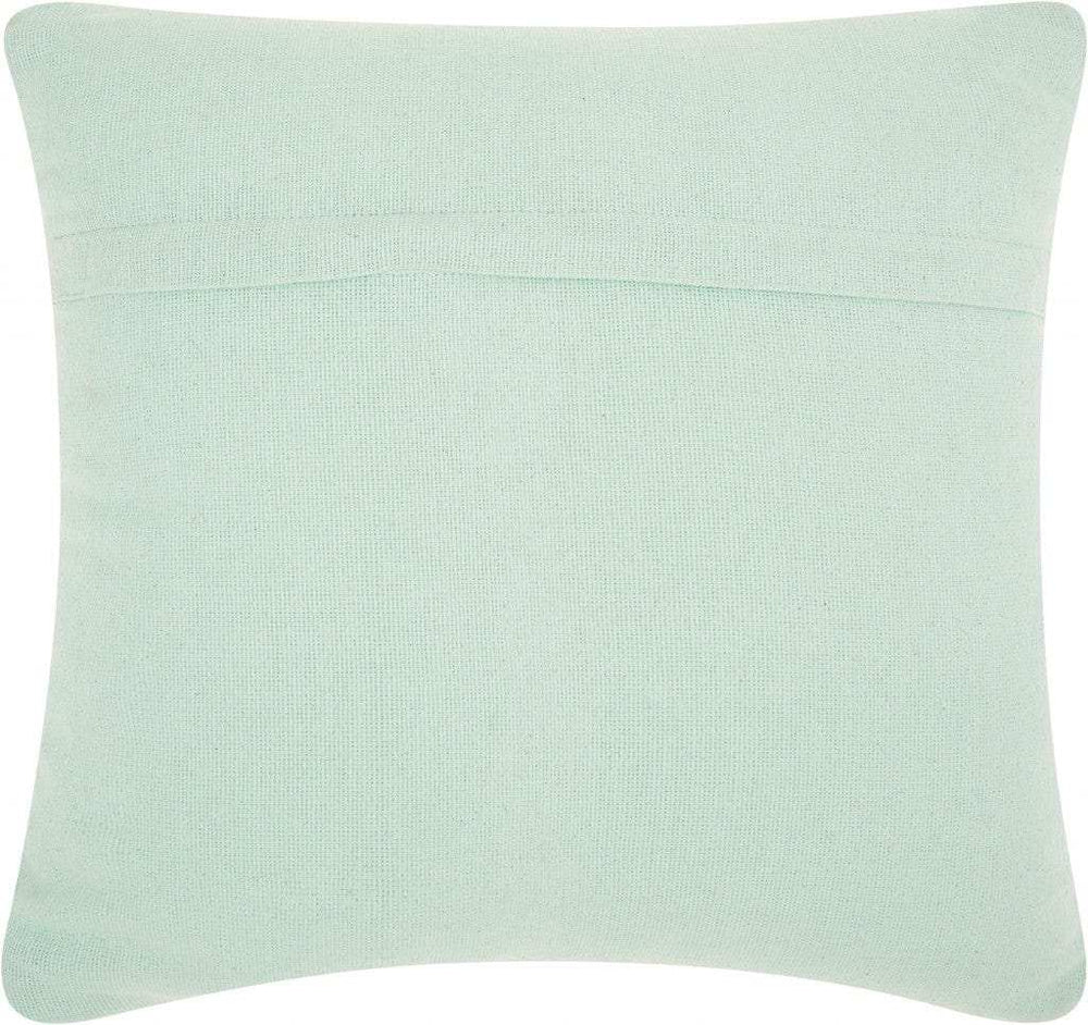 Boho Seafoam Green Textural Chevron Throw Pillow - Homeroots - Flyclothing LLC