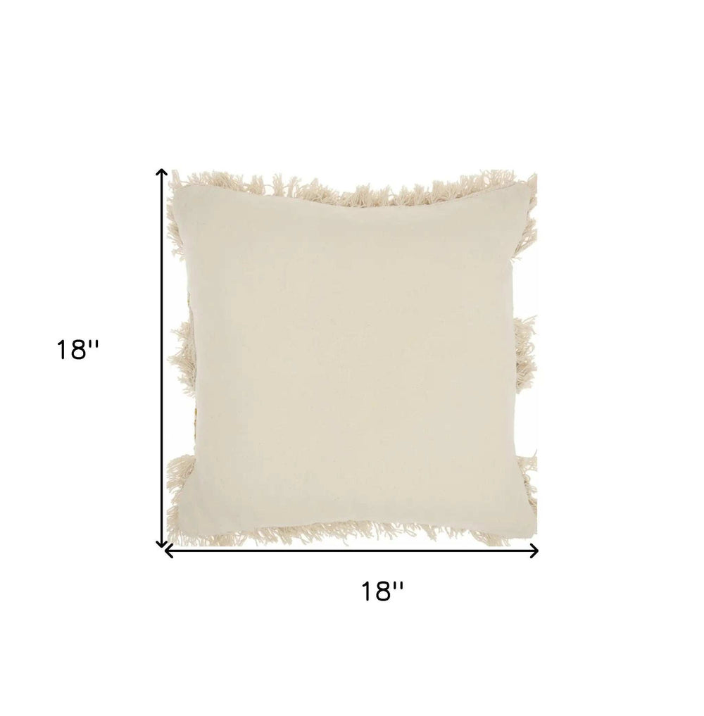 Mustard Diamond Patterned Throw Pillow - Homeroots - Flyclothing LLC