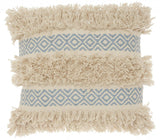 Blue Diamond Patterned Throw Pillow - Homeroots - Flyclothing LLC