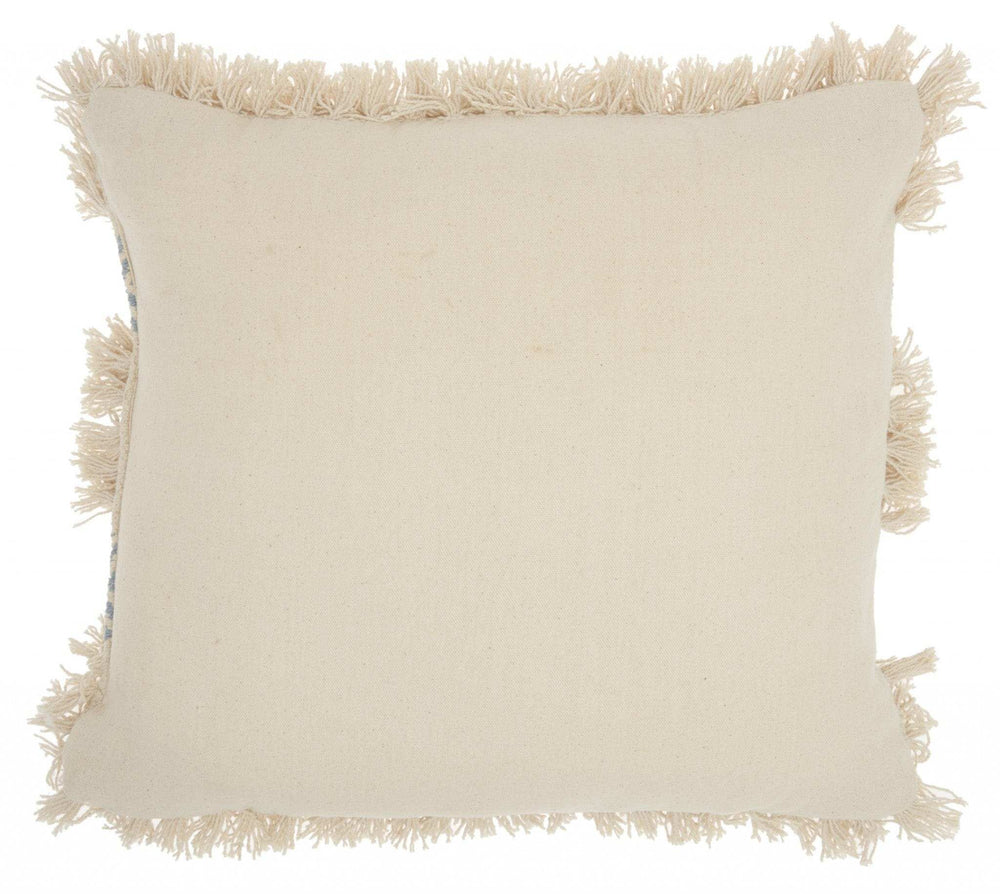 Blue Diamond Patterned Throw Pillow - Homeroots - Flyclothing LLC