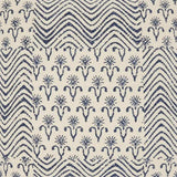 Indigo And Ivory Floral Waves Throw Pillow - Homeroots - Flyclothing LLC