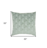 22" Green Abstract Throw Pillow - Homeroots - Flyclothing LLC
