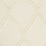 Ivory Textured Lattice Throw Pillow - Homeroots - Flyclothing LLC