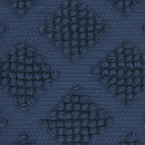 18" Navy Blue Textured Diamonds Throw Pillow - Homeroots - Flyclothing LLC
