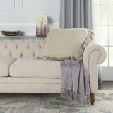 24" Beige Pillow With Ruffled Edges - Homeroots - Flyclothing LLC