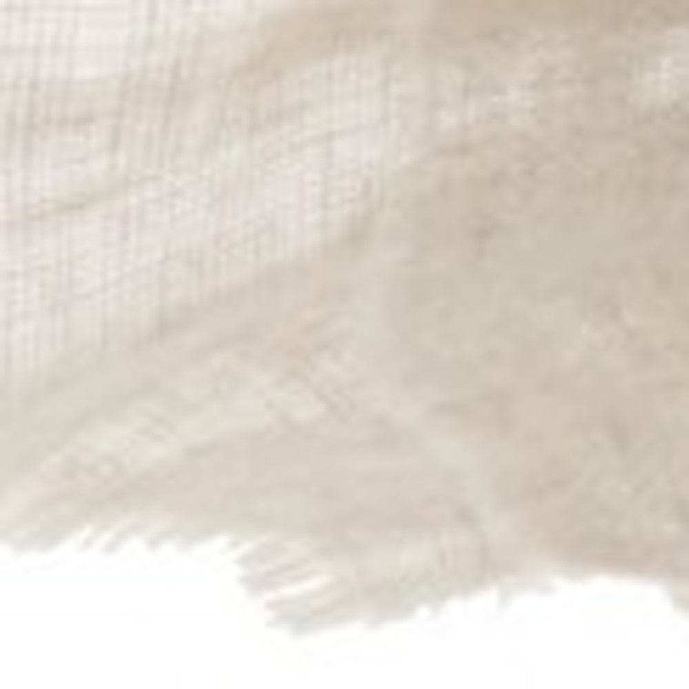 Wide Tasseled Marble Pink Lumbar Pillow - Homeroots - Flyclothing LLC