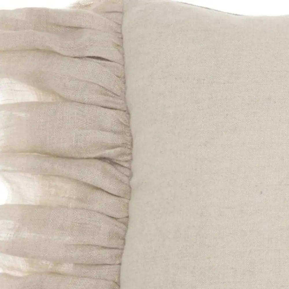 Wide Tasseled Marble Pink Lumbar Pillow - Homeroots - Flyclothing LLC