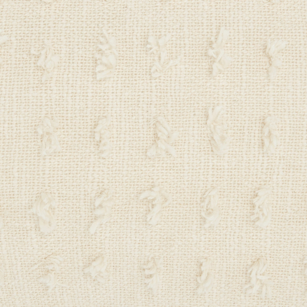 14" X 20" White Cotton Throw Pillow - Homeroots