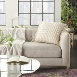 Tassel Detailed White Throw Pillow - Homeroots - Flyclothing LLC