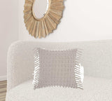 Tassel Detailed Gray Throw Pillow - Homeroots - Flyclothing LLC