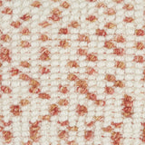 14" X 20" Coral and Beige Ribbed Indoor Outdoor Throw Pillow With Texture - Homeroots