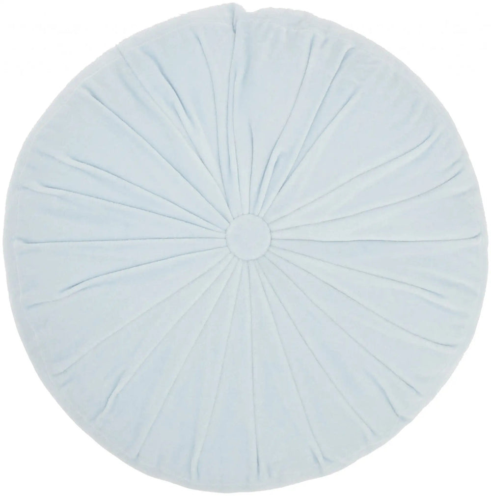 16" Periwinkle Tufted Round Throw Pillow - Homeroots - Flyclothing LLC