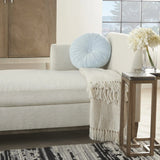 16" Periwinkle Tufted Round Throw Pillow - Homeroots - Flyclothing LLC