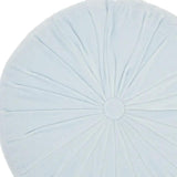 16" Periwinkle Tufted Round Throw Pillow - Homeroots - Flyclothing LLC