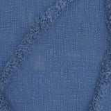 18" Boho Chic Blue Textured Lines Throw Pillow - Homeroots - Flyclothing LLC