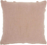 Boho Chic Blush Textured Lines Throw Pillow - Homeroots - Flyclothing LLC