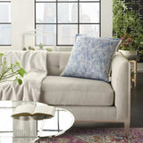 Blue And Ivory Abstract Pattern Throw Pillow - Homeroots - Flyclothing LLC