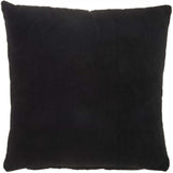 Solid Black Casual Throw Pillow - Homeroots - Flyclothing LLC
