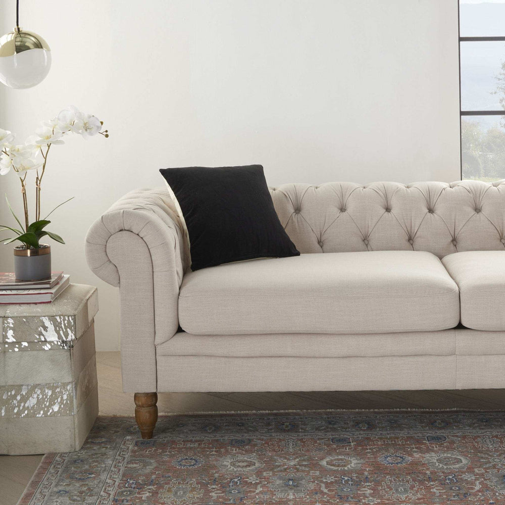 Solid Black Casual Throw Pillow - Homeroots - Flyclothing LLC