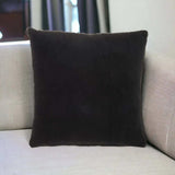 Solid Black Casual Throw Pillow - Homeroots - Flyclothing LLC