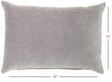 Solid Gray Casual Throw Pillow - Homeroots - Flyclothing LLC