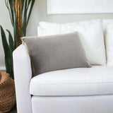 Solid Gray Casual Throw Pillow - Homeroots - Flyclothing LLC