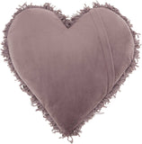 Heart Shaped Lavendar Shag Accent Pillow - Homeroots - Flyclothing LLC
