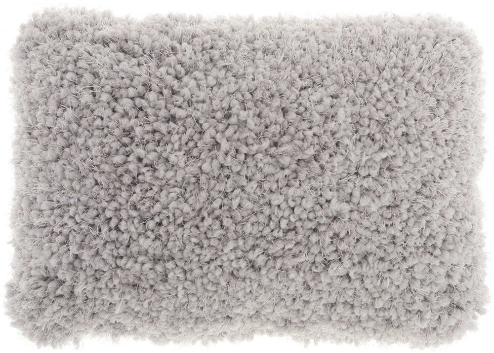 Pale Gray Knubby Plush Lumbar Throw Pillow - Homeroots - Flyclothing LLC