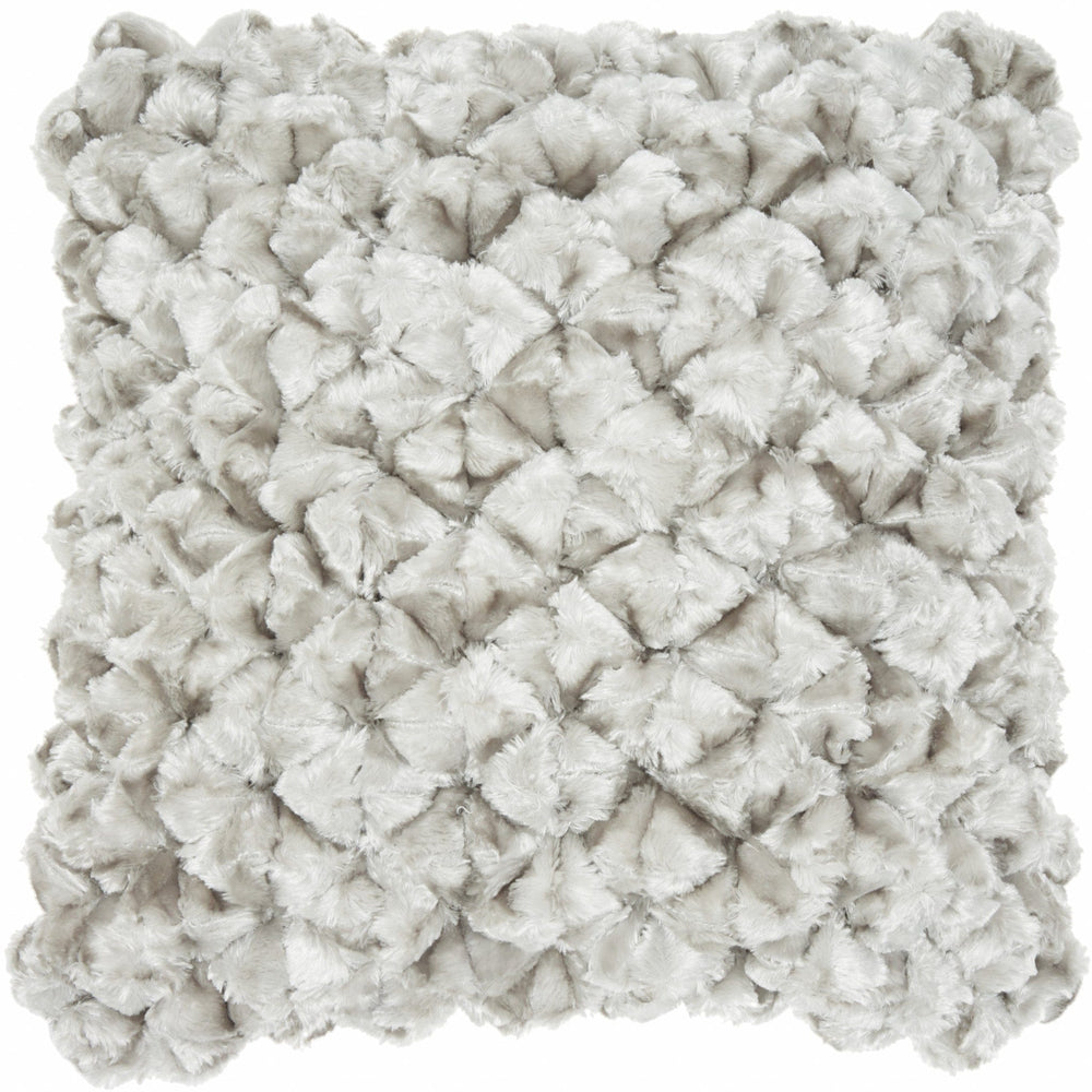 20" Silver Throw Pillow - Homeroots - Flyclothing LLC