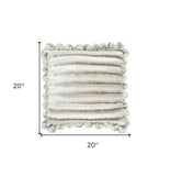 20" Silver Throw Pillow - Homeroots - Flyclothing LLC