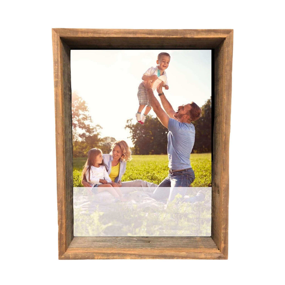 12” X 12” Rustic Gray Wood Shadow Box Frame - Homeroots - Flyclothing LLC