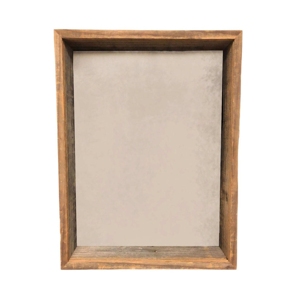 6” X 6” Rustic Farmhouse Gray Wood Shadow Box Frame - Homeroots - Flyclothing LLC