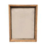 6” X 6” Rustic Farmhouse Gray Wood Shadow Box Frame - Homeroots - Flyclothing LLC