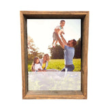 8” X 8” Rustic Farmhouse Gray Wood Shadow Box Frame - Homeroots - Flyclothing LLC