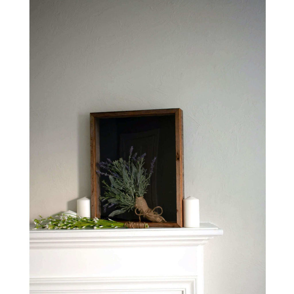 8” X 8” Rustic Farmhouse Gray Wood Shadow Box Frame - Homeroots - Flyclothing LLC