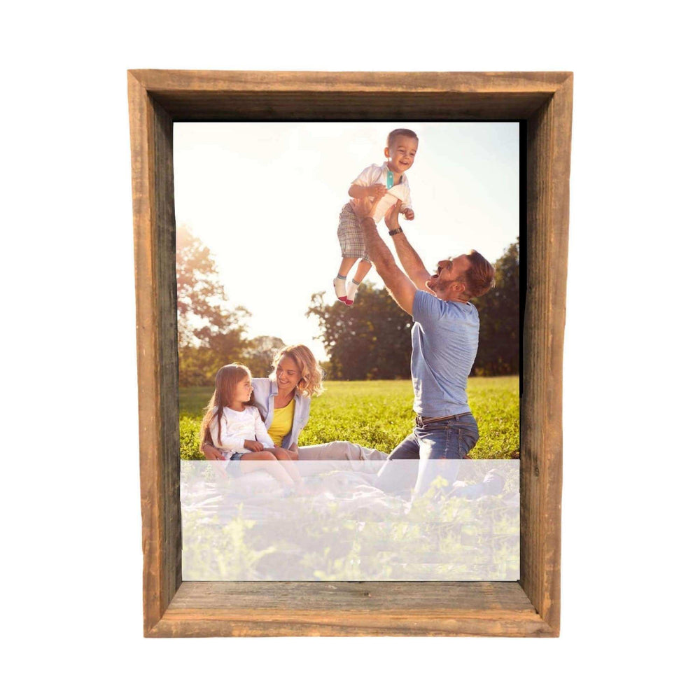 8” X 10” Rustic Farmhouse Gray Shadow Box Frame - Homeroots - Flyclothing LLC