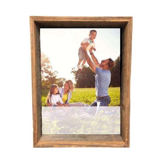 8” X 10” Rustic Farmhouse Gray Shadow Box Frame - Homeroots - Flyclothing LLC