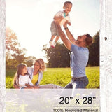 20" X 28" Rustic Farmhouse White Wash Wood Frame - Homeroots - Flyclothing LLC