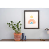 22" X 28" Rustic Farmhouse Rustic Black Wood Frame - Homeroots - Flyclothing LLC