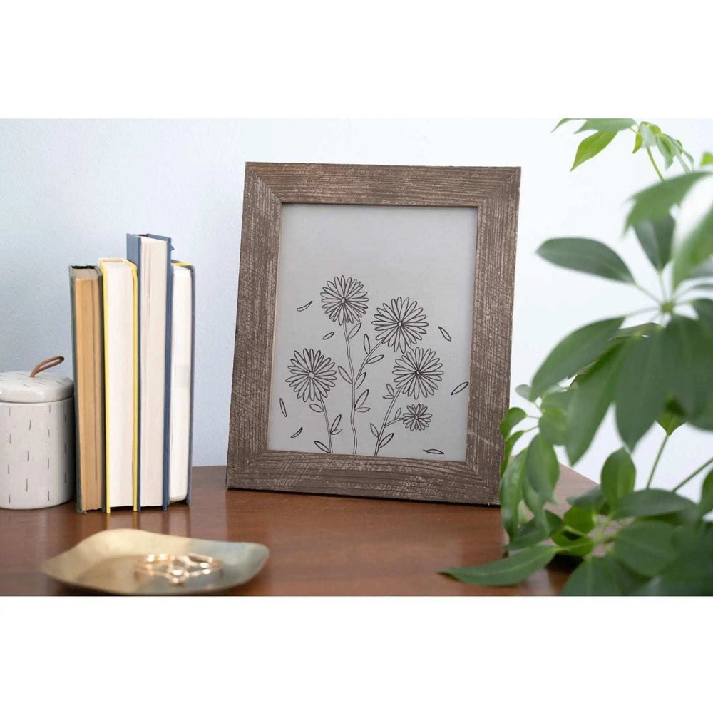4” X 6” Rustic Farmhouse Espresso Wood Frame - Homeroots - Flyclothing LLC