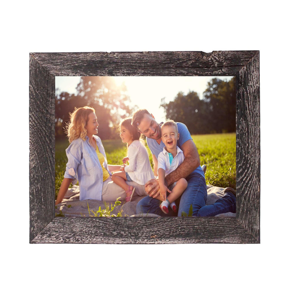 9" X 12" Rustic Farmhouse Rustic Black Wood Frame - Homeroots - Flyclothing LLC