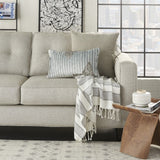 12" X 20" Periwinkle Cotton Throw Pillow - Homeroots - Flyclothing LLC