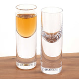 Set Of 2 Mouth Blown Crystal Long Shot Glasses - Homeroots - Flyclothing LLC