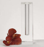 Modern Clear Tall Block Optical Crystal Vase - Homeroots - Flyclothing LLC