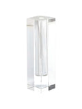 Modern Clear Tall Block Optical Crystal Vase - Homeroots - Flyclothing LLC