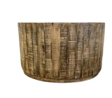 32" Brown Solid Wood Round Coffee Table - Homeroots - Flyclothing LLC