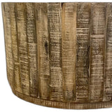 32" Brown Solid Wood Round Coffee Table - Homeroots - Flyclothing LLC