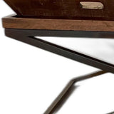 27" Brown And Black Solid Wood Coffee Table - Homeroots - Flyclothing LLC