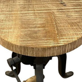 24" Brown And Black Iron Backless Counter Height Bar Chair - Homeroots - Flyclothing LLC