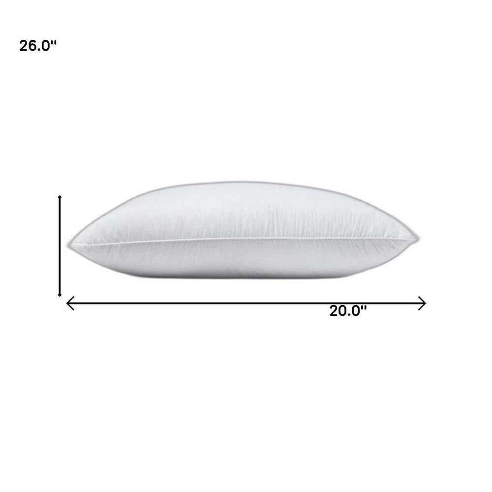 Set Of 2 Lux Sateen Down Alternative Standard Size Medium Pillows - Homeroots - Flyclothing LLC